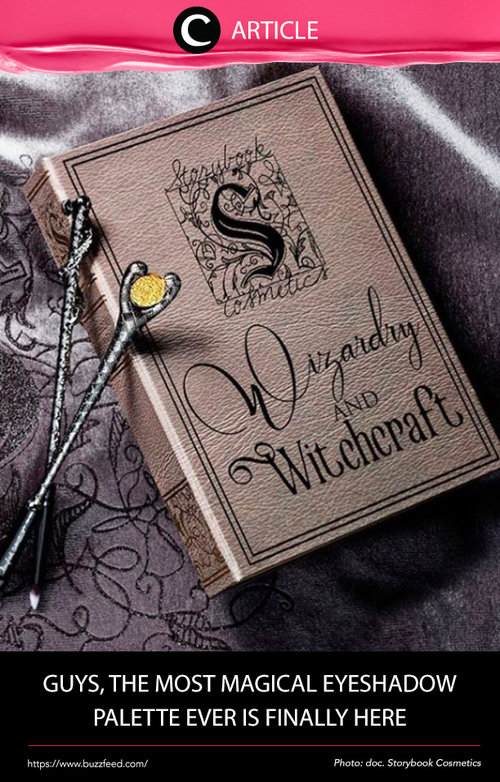 Are you a Harry Potter fan? If yes, we bet you can't resist this magical eyeshadow palette from Storybook Cosmetics! Your makeup bag is going to look like it came straight from Hogwarts! Read more at http://bzfd.it/2lQWk4d. Simak juga artikel menarik lainnya di Article Section pada Clozette App.