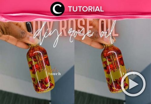 Make your own rose oil at home! Here's the recipe: https://bit.ly/3yWlbbT. Video ini di-share kembali oleh Clozetter @dintjess. Lihat juga tutorial lainnya di Tutorial Section.