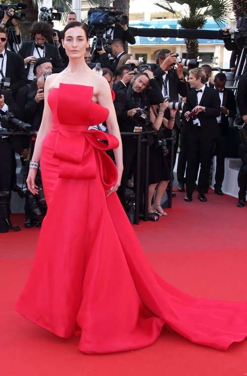 Erin O'Connor at Cannes Film Festival 2015. Dress by Ralph & Russo Couture.
Photo by Mike Marsland