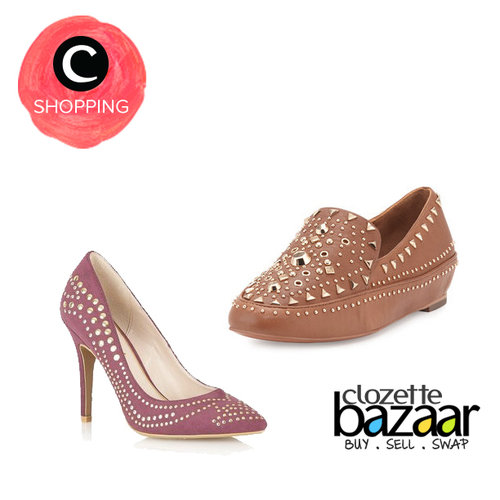 Tampil beda dengan studded shoes yang bisa dibeli di http://bit.ly/bzrshoescrew, siapa takut?! #ClozetteBazaar 