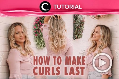 How to make your curls last longer: https://bit.ly/3fOkCbp. Video ini di-share kembali oleh Clozetter @juliahadi. Lihat juga tutorial lainnya di Tutorial Section.