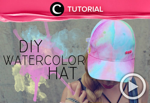 Create your own Water Color Hat. See the tutorial here http://bit.ly/2sED0xK. Video ini di-share kembali oleh Clozetter: @claraven. Cek Tutorial Updates lainnya pada Tutorial Section.