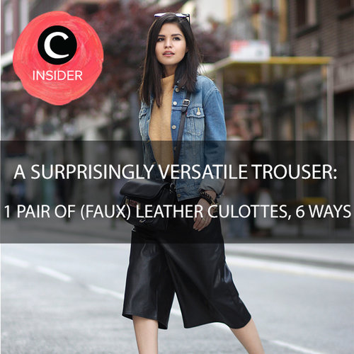 Satu jenis bawahan culottes bisa untuk 6 jenis tampilan! Yuk, intip padu padannya di Elle Magazine berikut: http://bit.ly/1Nz4PcM