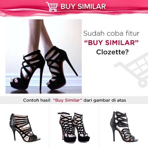 Masih kesulitan mencari model stiletto idaman? Harus cek di www.clozette.co.id dan gunakan fitur "Buy Similar". #ClozetteID