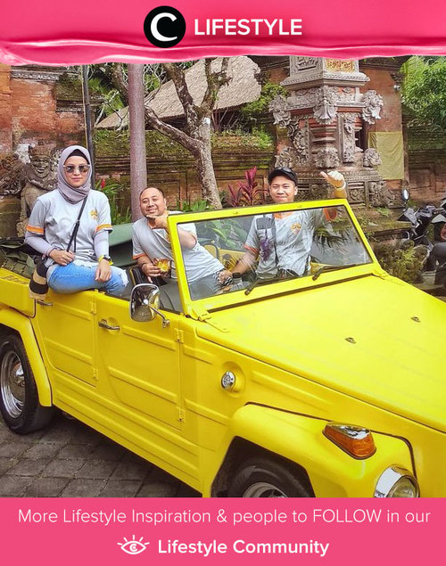 Another unique way to explore Ubud: Rent a VW Safari! Simak Lifestyle Updates ala clozetters lainnya hari ini di Lifestyle Community. Image shared by Star Clozetter @zeynolivia. Yuk, share juga momen favoritmu. 