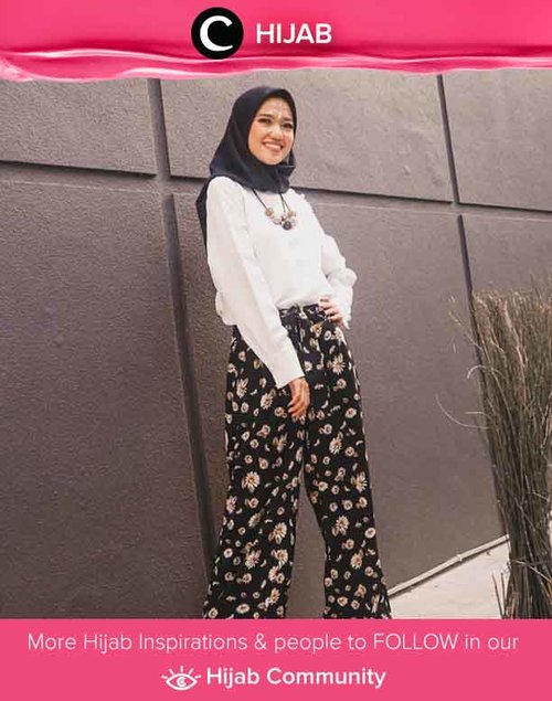 Pair your white blouse with printed pants for a more casual and fun total look. Simak inspirasi gaya Hijab dari para Clozetters hari ini di Hijab Community. Image shared by Clozetter @putiriistianaa. Yuk, share juga gaya hijab andalan kamu. 