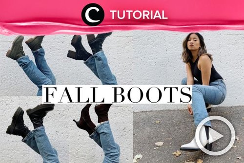 Fans sepatu boots gak boleh melewatkan video yang membahas mengenai jenis-jenis boots yang satu ini: http://bit.ly/343K5pJ. Video ini di-share kembali oleh Clozetter @dintjess. Lihat juga tutorial lainnya di Tutorial Section.