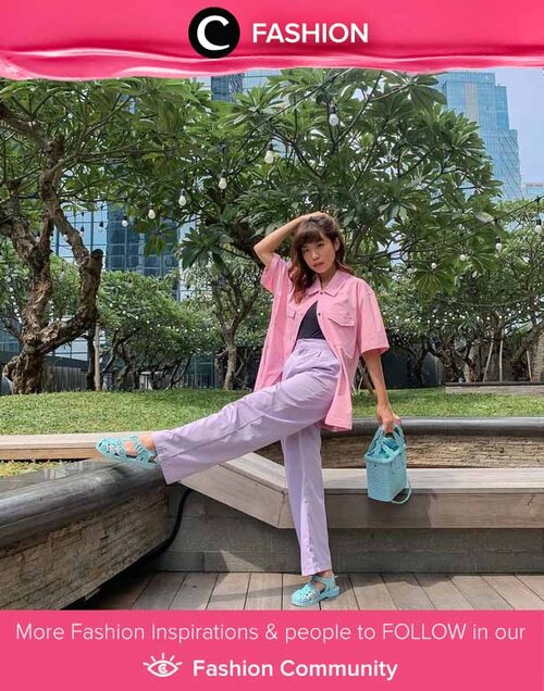 Pastel on pastel! Clozette Ambassador @steviiewong nailed this head-to-toe sorbet colour look. Simak Fashion Update ala clozetters lainnya hari ini di Fashion Community. Yuk, share outfit favorit kamu bersama Clozette.