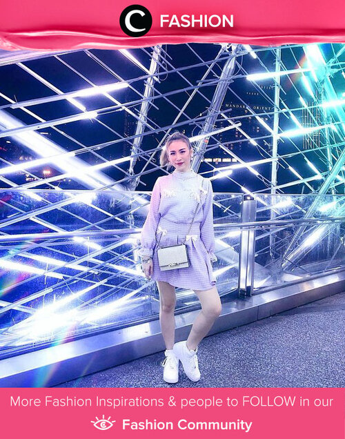 Silvery outfit and futuristic background.. Clozette Ambassador @ladies_journal was like in the middle of a sci-fi movie set! Simak Fashion Update ala clozetters lainnya hari ini di Fashion Community. Yuk, share outfit favorit kamu bersama Clozette.