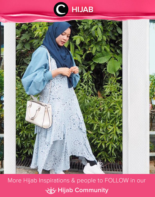 Clozette Ambassador @Mellarisya rocked tonal dressing style in blue. Who's inspired? Simak inspirasi gaya Hijab dari para Clozetters hari ini di Hijab Community. Yuk, share juga gaya hijab andalan kamu.  