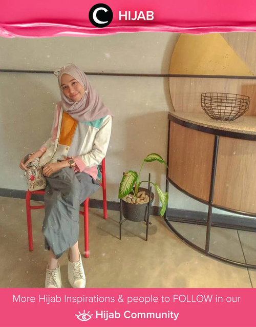 Pastel colors for a lovely mood on Thursday. Simak inspirasi gaya Hijab dari para Clozetters hari ini di Hijab Community. Image shared by Clozetter @zainabsaly. Yuk, share juga gaya hijab andalan kamu. 