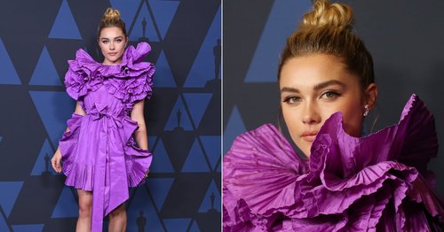 Midsommar Fans Will Appreciate Florence Pugh's "Walking Flower" Dress at the Governors Awards