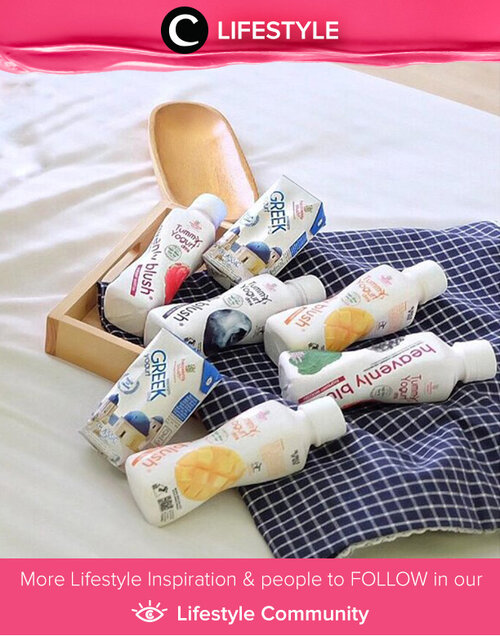 Greek Yogurt atau Yogurt Yunani dari Heavenly blush memiliki kandungan karbohidrat dan gula yang lebih rendah serta memiliki kadar protein 2 kali lebih tinggi dibandingkan yogurt biasa. Ada 2 varian Greek Yogurt yang bisa kamu coba, yaitu Heavenly Blush Greek Yogurt Classic 200 ml dalam kemasan prisma tetrapack dan Heavenly Blush Greek Yogurt 100 gram berbentuk cup. Simak Lifestyle Updates ala clozetters lainnya hari ini di Lifestyle Section. Image shared by Clozette Ambassador: @silviamuryadi. Yuk, share momen favoritmu di Clozette.