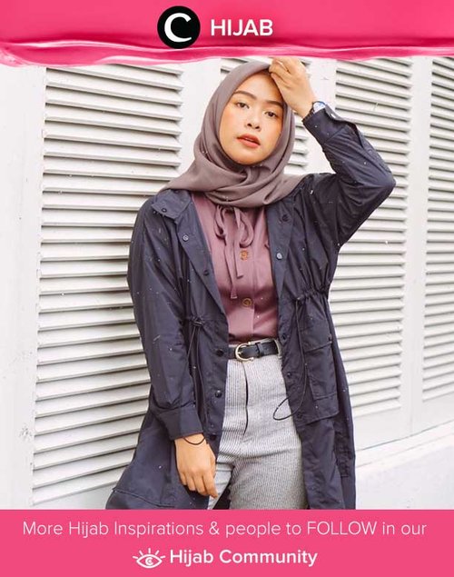 Menambahkan jaket parka untuk outfit feminin-mu? Boleh saja, lho. Coba intip gaya Clozetter @fazkyazalicka berikut. Simak inspirasi gaya Hijab dari para Clozetters hari ini di Hijab Community. Yuk, share juga gaya hijab andalan kamu. 