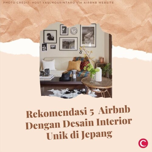 Untuk kamu yang akan berlibur ke Jepang dan masih bingung memikirkan tempat bermalam, Clozette punya rekomendasi 5 airbnb yang nyaman sekaligus mempunyai desain interior yang unik! Tonton videonya untuk cari tahu✨.Kamu bisa pakai keyword berikut untuk mencari airbnb yang telah direkomendasikan pada website airbnb:.SHIBUYA 5min by train (Sangenjaya)Host: Yasuko&Rintaro.Shibuya House w/GardenHost: Kako & Keiko.IKEBUKURO Japanese "Mingei" roomHost: Yasuko&Rintaro.Keyword on Airbnb website:PDO INN Coffee & Open-air bath on the roofHost: Rintaro.Keyword on Airbnb website:Sweet fantasy houseHost: Yasuko&Rintaro.#ClozetteID #ClozetteIDVideo #ClozetteIDCoolJapan #ClozetteXCoolJapan