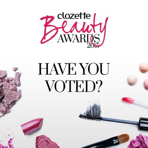 Hai Clozetters! Sudah ikutan voting produk beauty favoritmu di Clozette Beauty Awards? Yuk, segera ikut voting competition-nya di http://bit.ly/CBA-ID2015 ! Siapa tahu kamu beruntung dan berhasil memenangkan beauty treatment eksklusif dari kami! 
#ClozetteID #ClozetteBeautyAwards #BeautyJunkie #BeautyAwards #Skincare #Makeup