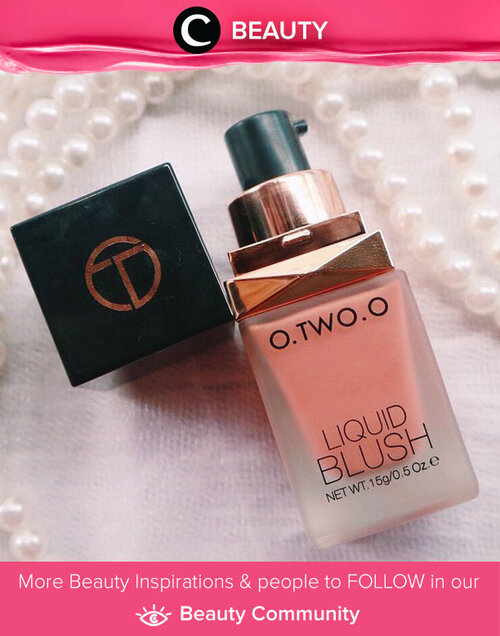 Disebut-sebut sebagai dupe liquid blush NARS, O.TWO.O Liquid Blush ini sangat pigmented dan merupakan produk cruelty free, lho! Simak Beauty Update ala clozetters lainnya hari ini di Beauty Community. Image shared by Clozetter @tifanydheanisa. Yuk, share juga beauty product favorit kamu bersama Clozette.