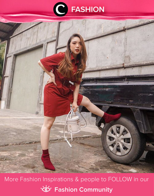 Sunday best in red on red combo, just like Clozette Ambassador @priscaangelina’s look. Simak Fashion Update ala clozetters lainnya hari ini di Fashion Community. Yuk, share outfit favorit kamu bersama Clozette. 
