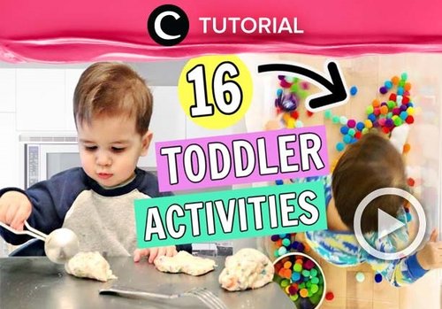 16 toddler activities you can do at home: https://bit.ly/3dAyHcp. Video ini di-share kembali oleh Clozetter @zahirazahra. Lihat juga tutorial lainnya di Tutorial Section.