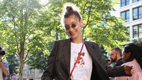 Bella Hadid Opts for the Modern Working Girl’s Shorts-Suit