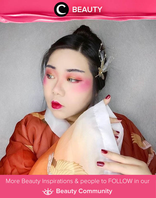 Clozetter @mgirl83 shows her Geisha-inspired makeup look. We love it! Simak Beauty Update ala clozetters lainnya hari ini di Beauty Community. Yuk, share produk favorit dan makeup look kamu bersama Clozette.