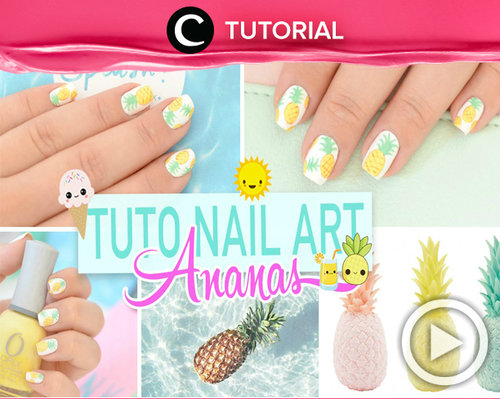 Do you like tropical fruit? Pineapple nails are just great for the next summer. See the tutorial http://bit.ly/2a1IIyn. Video ini di-share kembali oleh Clozetter: @kyriaa. Cek Tutorial Updates lainnya pada Tutorial Section.