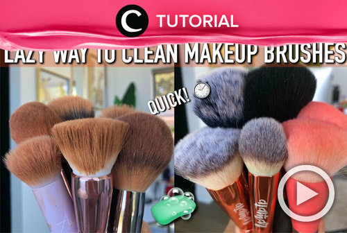 Hacks for lazy gurls who want to clean their makeup brushes with a simple way: http://bit.ly/3929UeZ. Video ini di-share kembali oleh Clozetter @kamiliasari. Lihat juga tutorial lainnya di Tutorial Section.