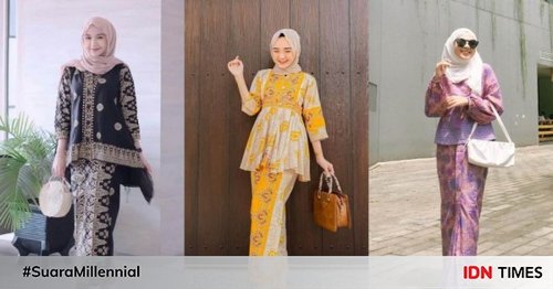 10 Gaya Setelan Batik untuk Style Kondangan Hijab, Pasti Kekinian!
