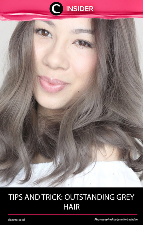 Masih belum cukup percaya diri untuk mendapatkan tampilan grey hair yang stunning? Jennifer Bachdim akan membantu kamu melalui artikel ini http://bit.ly/1rknX73. Simak juga artikel menarik lainnya di http://bit.ly/ClozetteInsider