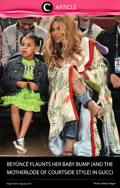 Di tengah kehamilannya, Beyonce menghadiri pertandingan NBA All Star Basket Ball Extravaganza di New Orleans dengan mengenakan kimono Gucci yang mencuri perhatian. Baca selengkapnya di http://bit.ly/2lojLAL. Simak juga artikel menarik lainnya di Article Section pada Clozette App.