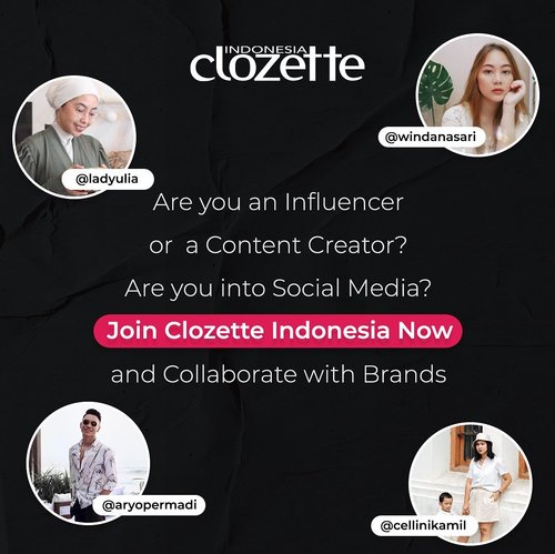 Wanna be in a squad with us? We would like to invite you to join Clozette Squad and connect you with brands and bussiness. Not only as a partner but also make friends with us and other influencers/content creators. Be a part of us! Click here http://bit.ly/clozettesquad or click link on bio. Good luck!#ClozetteID #ClozetteSquad