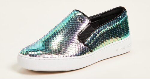 These Iridescent Michael Kors Slip-Ons Are the Most Magical Sneakers on Earth. Period.