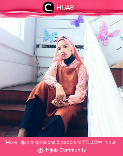 Dots and overall? Why not? Simak inspirasi gaya Hijab dari para Clozetters hari ini di Hijab Community. Image shared by Star Clozetter: @putmaharani. Yuk, share juga gaya hijab andalan kamu