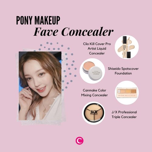 Siapa yang selalu ikutin video tutorial dari makeup artist yang satu ini? Setelah sekian lama kepo, Clozette akhirnya merangkum 4 produk concealer yang selalu jadi andalan @ponysmakeup di tutorialnya! Psst, PONY terkadang menggunakan high coverage cream foundation sebagai pengganti concealer, lho. Ada salah satu produk favorit kamu juga?​.​#ClozetteID #ClozetteIDCoolJapan #ClozetteXCoolJapan #Pony #PonysMakeup #PonyMakeup #KoreanMakeup