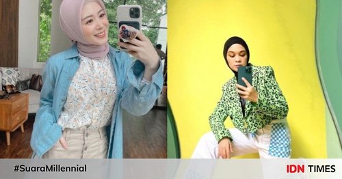 10 Gaya Mirror Selfie ala Influencer Hijab, Jadi Inspirasi Berpose
