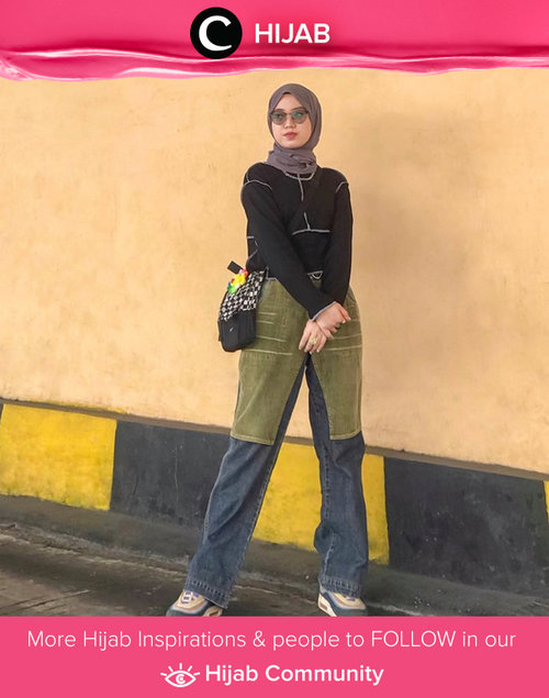 Inspirasi hijab look kali ini datang dari Clozetter @almaaliyaa yang memadupadan contrast stitch top dengan two-tone pants yang unik. Simak inspirasi gaya Hijab dari para Clozetters hari ini di Hijab Community. Yuk, share juga gaya hijab andalan kamu.