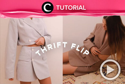 From an old oversized blazer to a stylish modern set. Here's the tutorial: http://bit.ly/392mRoS. Video ini di-share kembali oleh Clozetter @kyriaa. Lihat juga tutorial lainnya di Tutorial Section.