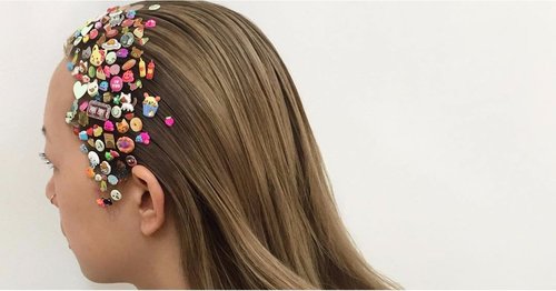 Sticker Hair Is the Playful Trend Every '90s Girl Will Appreciate