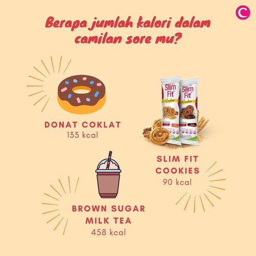 Menjelang sore, ngemil memang jadi salah satu cara ampuh menghalau rasa kantuk di tengah rutinitas. Tapi sudah perhatikan jumlah kalori di dalam cemilan kamu, belum? Sebagai alternatif, Clozetters bisa coba @slimfitid Cookies yang terbuat dari gandum dan quinoa dengan jumlah kalori 90 kcal. Ada dua rasa yang tersedia, Dark Chocolate & Raisin Cinnamon.​.​Slim & Fit juga punya susu rendah kalori dengan dua rasa Choco Malt dan French Vanilla. Satu gelas susu Slim & Fit mengandung 200 kcal, aja lho.​.​Keduanya bisa didapatkan di supermarket terdekat & situs e-commerce.​.​#ClozetteID #slimfitid