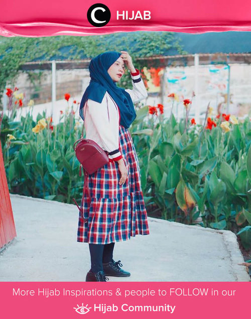 Take out your plaid item and dress yourself based on its color like Clozetter @mellarisya. Simak inspirasi gaya Hijab dari para Clozetters hari ini di Hijab Community. Yuk, share juga gaya hijab andalan kamu.