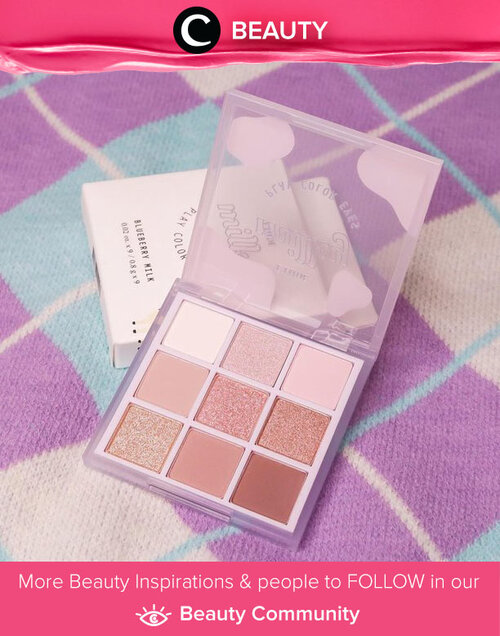 Milky Play Color Eyes Blueberry Milk Eyeshadow Palette dari Etude House ini menawarkan pilihan warna lilac dan brown yang cantik dan tetap natural. Meskipun teksturnya powdery, warnanya tetap keluar ketika diaplikasikan. Image shared by Clozette Ambassador @japobs. Simak Beauty Update ala clozetters lainnya hari ini di Beauty Community. Yuk, share produk favorit dan makeup look kamu bersama Clozette.