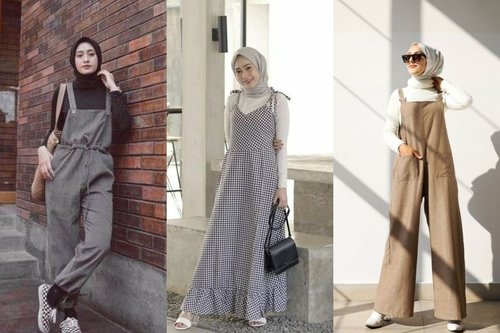8 OOTD Overall Hijab Agar Terlihat Lebih Muda Dan Glowing