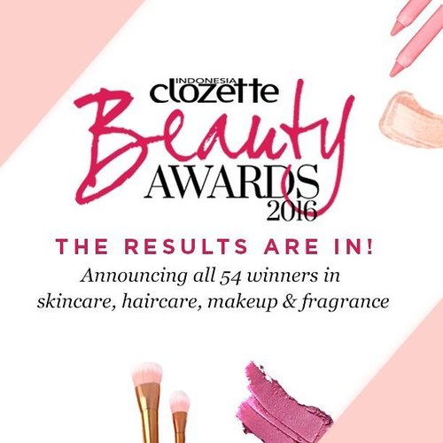 Finally, it's time to announce Clozetter's holy grail products for the year of 2016! Ini dia produk-produk yang menjadi pemenang dalam Clozette Beauty Awards 2016. Apakah produk favoritmu menjadi salah satunya? Check out here http://bit.ly/cid-ba#ClozetteID