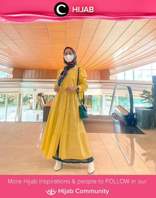 Bright colors for brighter days! Image shared by Clozetter @she_wian. Simak inspirasi gaya Hijab dari para Clozetters hari ini di Hijab Community. Yuk, share juga gaya hijab andalan kamu.