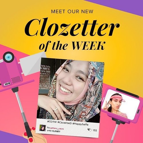 Selamat ya @gaharu_nisaa kamu terpilih sebagai Clozetters dengan selfie terbaik!! Segera kirim data dirimu (nama, alamat, dan nomor kontak) ke hello@clozette.co. Yang lain, bersiap untuk mengikuti tema berikutnya yaitu #StyleAtWork! Upload foto gaya kerja andalanmu ke www.clozette.co.id, jangan lupa sertakan hashtag #COTW #StyleAtWork, ya. Good luck!

#ClozetteID #HappySelfie