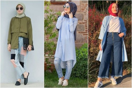 10 OOTD Hijab Kasual Celana Jeans yang Stylish dan Terlihat Sopan