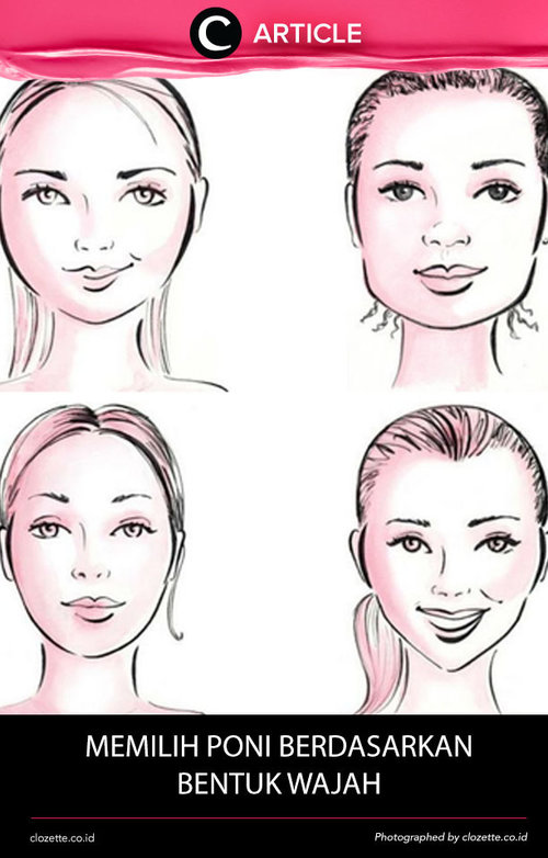 Sama halnya seperti memilih potongan rambut, memilih bentuk ponipun perlu disesuaikan dengan bentuk wajah kita. Simak beberapa tipsnya di artikel ini http://bit.ly/2aFnQzr. Simak juga artikel menarik lainnya di Article Section pada Clozette App.