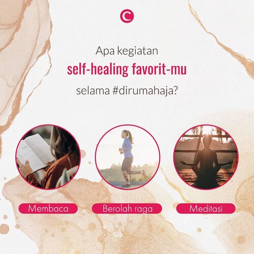 Pada masa seperti ini, saat pergerakan terbatasi dan tidak dapat bertemu dengan orang-orang terdekat kita, perasaan cemas, panik, dan pikiran negatif dapat mendatangi kita kapan pun. Untuk meminimalisir hal tersebut, self-healing menjadi salah satu jalan yang dapat kita lakukan. Apa kegiatan self-healing kesukaan untuk meredam perasaan khawatirmu, Clozetters? Tulis jawabanmu di kolom komentar, ya! #ClozetteID