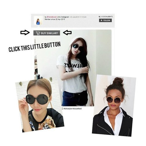 Summer time! Cari inspirasi fashion untuk musim panas yuk seperti kacamata hitam ini. Psst, bila kamu ingin mempunyai item yang sama, langsung cari saja di Clozette Shoppe dengan tombol "Buy Similar" yang ada di pojok kanan atas foto. Yuk langsung ke www.clozette.co.id dan coba fiturnya! 
#ClozetteID #buysimilar #ClozetteShoppe #sunglasses #kacamatahitam