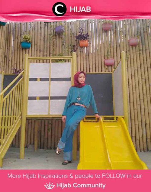 Clozetter @antyrudithanta wrapped in denim on denim! Simak inspirasi gaya Hijab dari para Clozetters hari ini di Hijab Community. Yuk, share juga gaya hijab andalan kamu. 